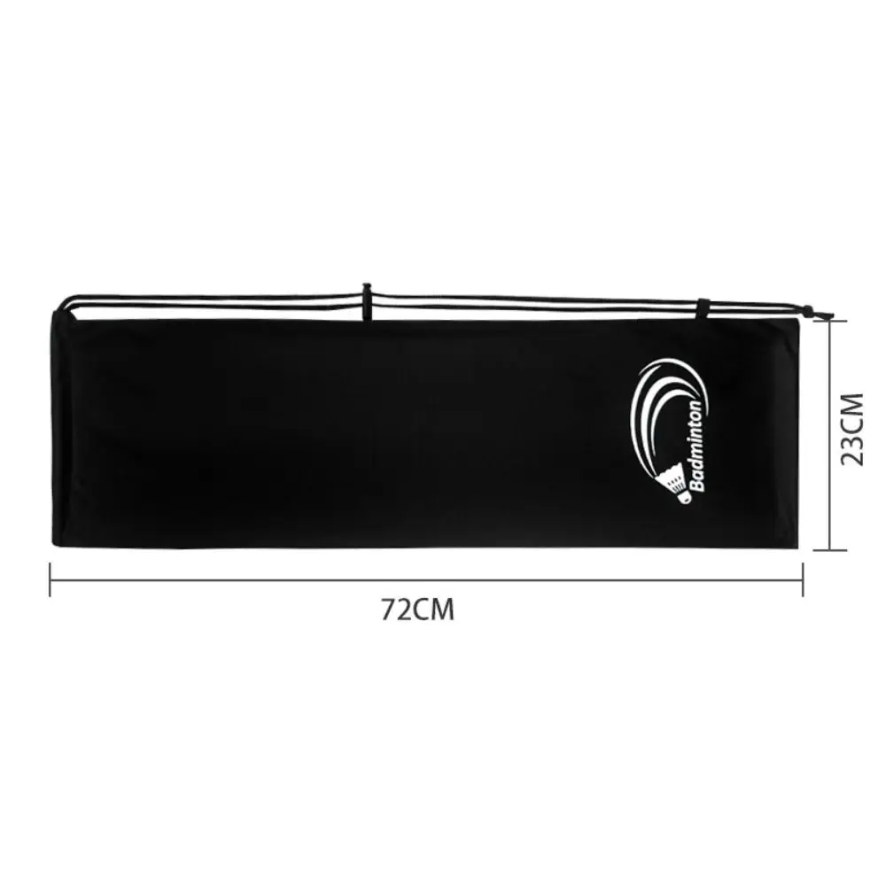 Funda negra acolchada para raquetas de bádminton
