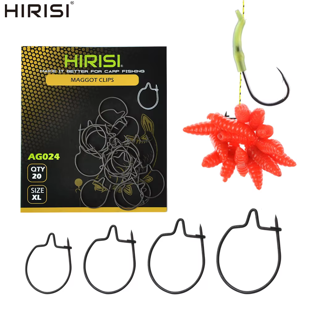 Hirisi AG023 Clips de gusano para carpa – Sujeción segura del cebo - imagen 5