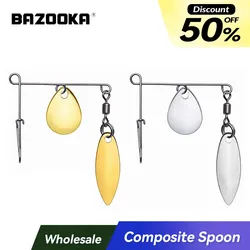 Bazooka Spinnerbait Metal Cuchara Lucio Pesca Jigging Invierno
