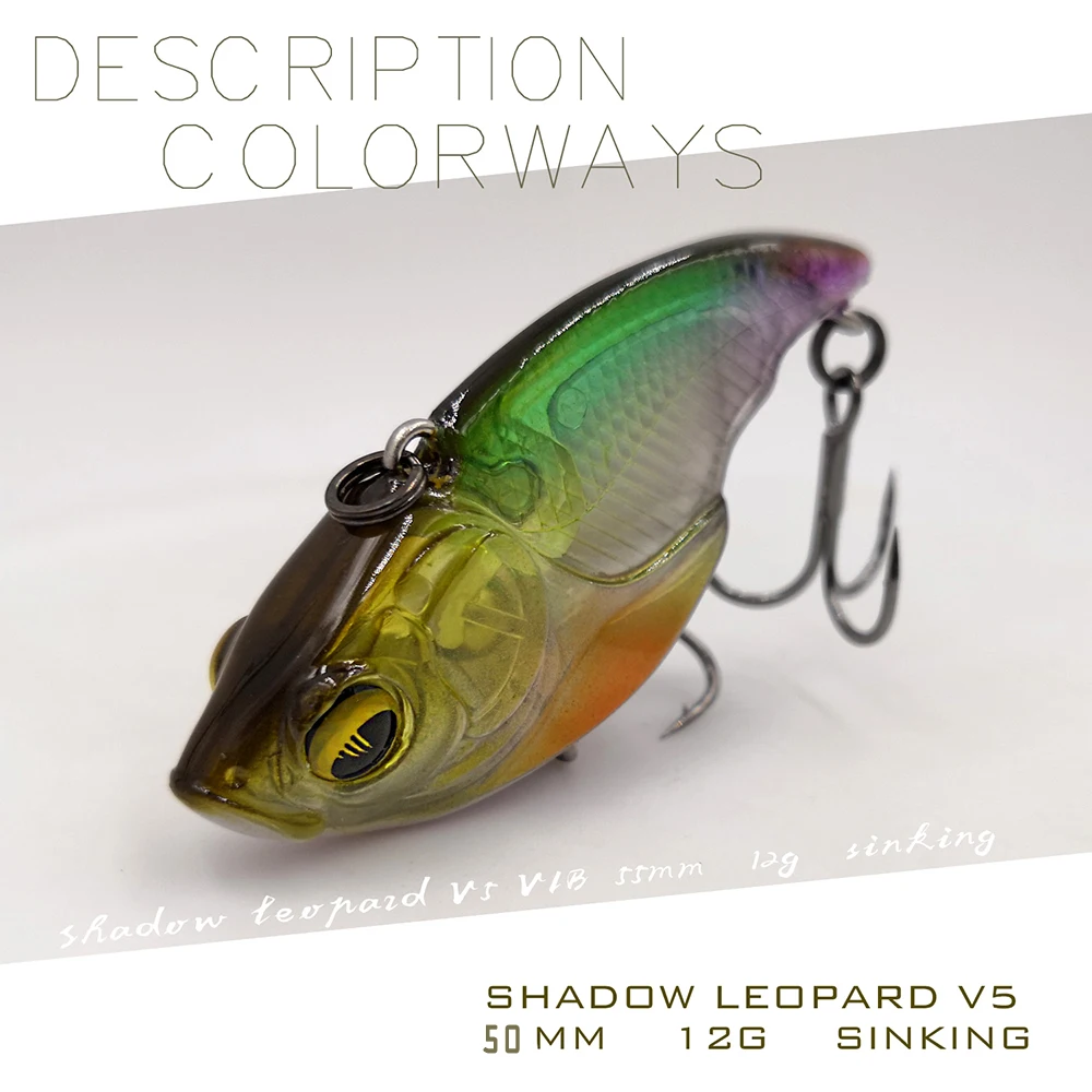 EliteLure V5 VIB Crankbait sin labio para lubina y lucio - imagen 2