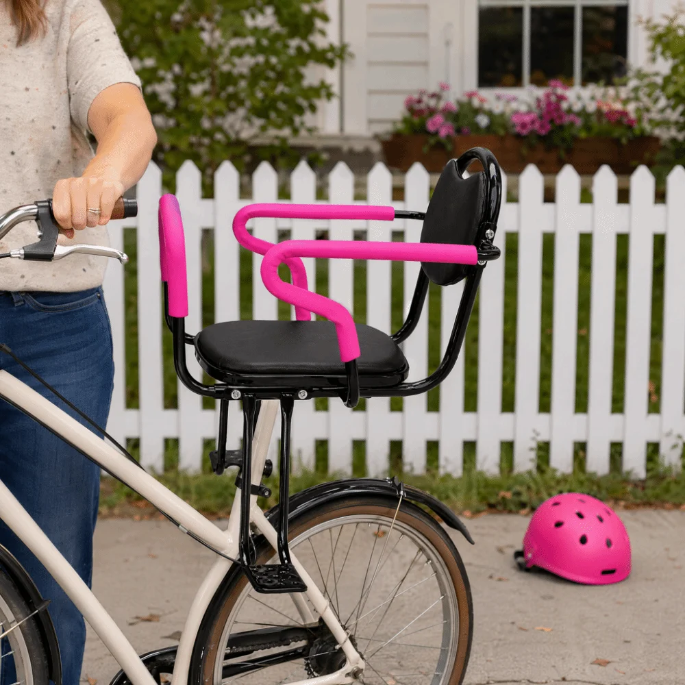Asiento trasero para bicicleta unisex con reposabrazos de seguridad - imagen 3