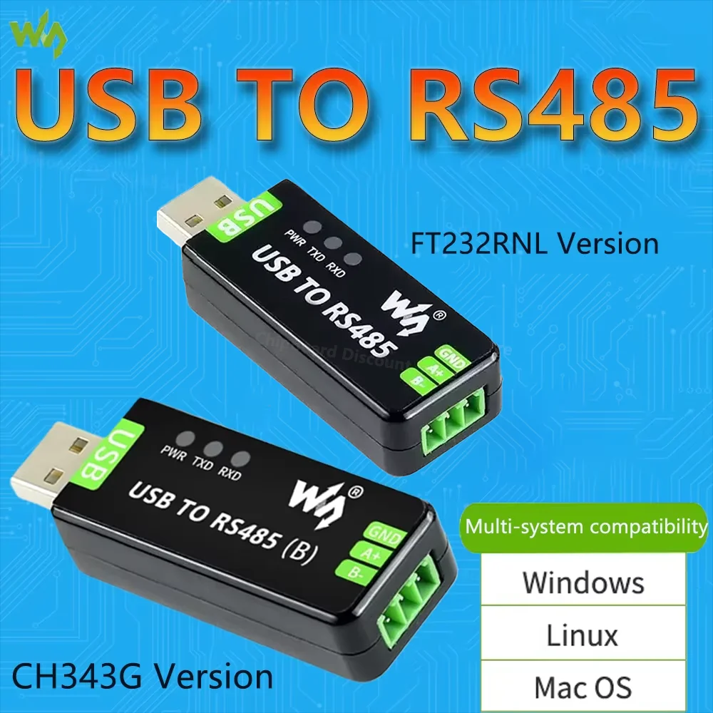 Módulo RS485 Waveshare FT232RNL/CH343G para Puerto Serie USB - imagen 5