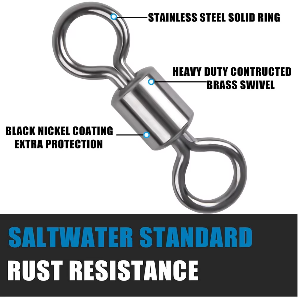 Accesorios Giratorios de Pesca – Swivels, Conectores y Clips - imagen 2