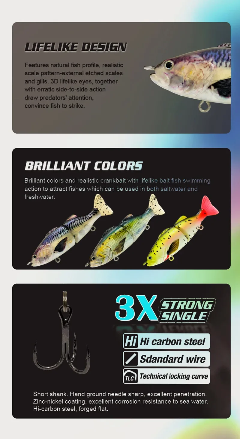 Señuelo en acción durante la pesca