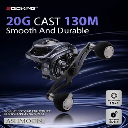Carrete de Baitcasting Soloking Ashmoon Alloy – Lanzamiento largo