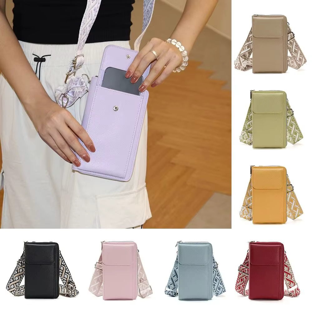 Bolso Hombro Cuero PU para Móvil – Bandolera de Gran Capacidad para Mujer - imagen 5