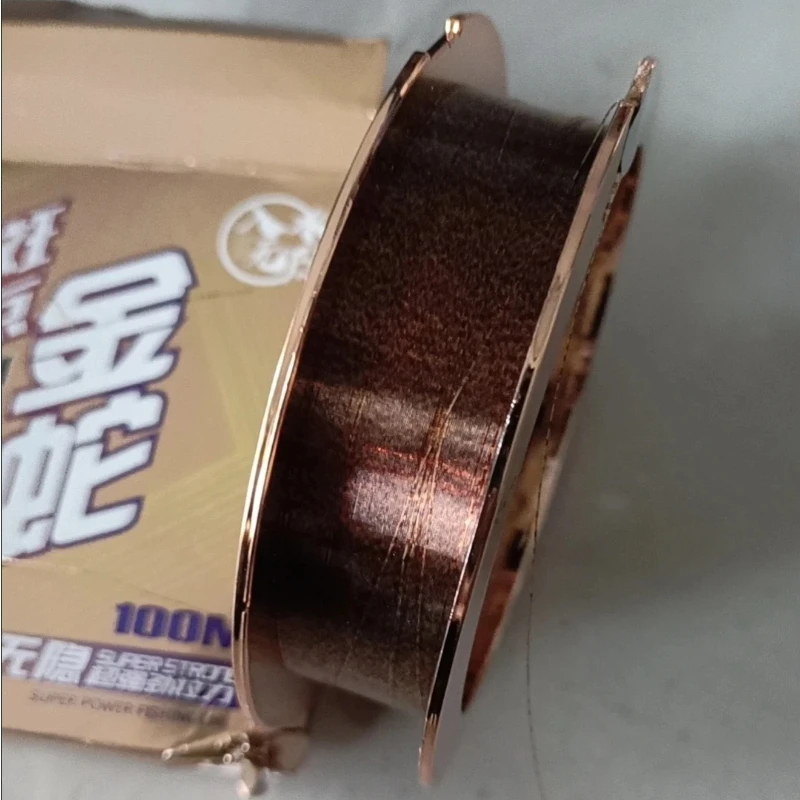 Monofilamento nailon invisible con puntos dorados resistente - imagen 2