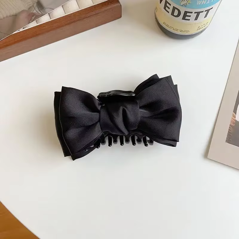 Pinza de pelo con lazo doble para cabello rizado
