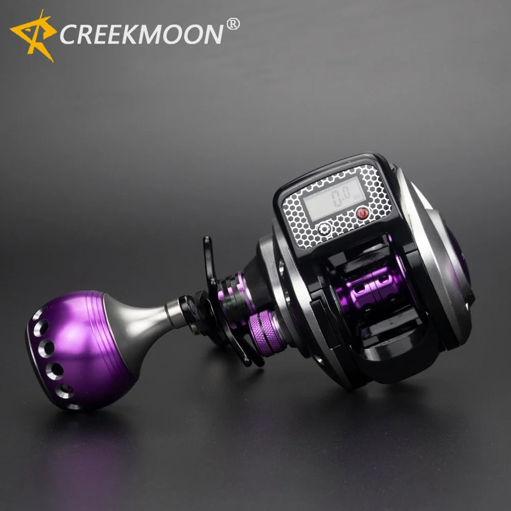 Carrete baitcasting mar con pantalla digital impermeable - imagen 3