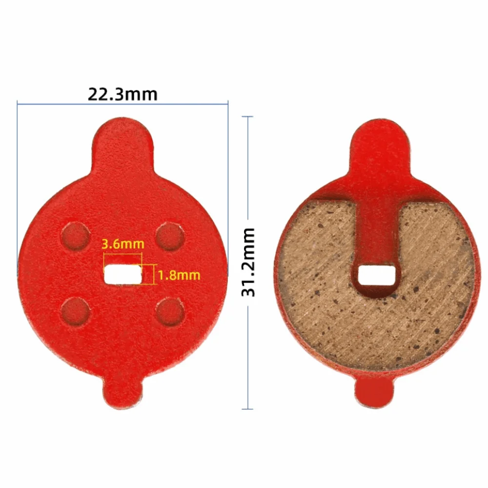 Pastilla de freno roja para scooter NIU