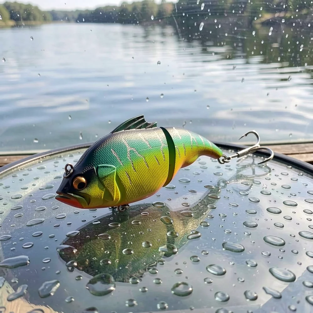 Señuelo flotante multiarticulado para lucio y lubina, cebo duro
