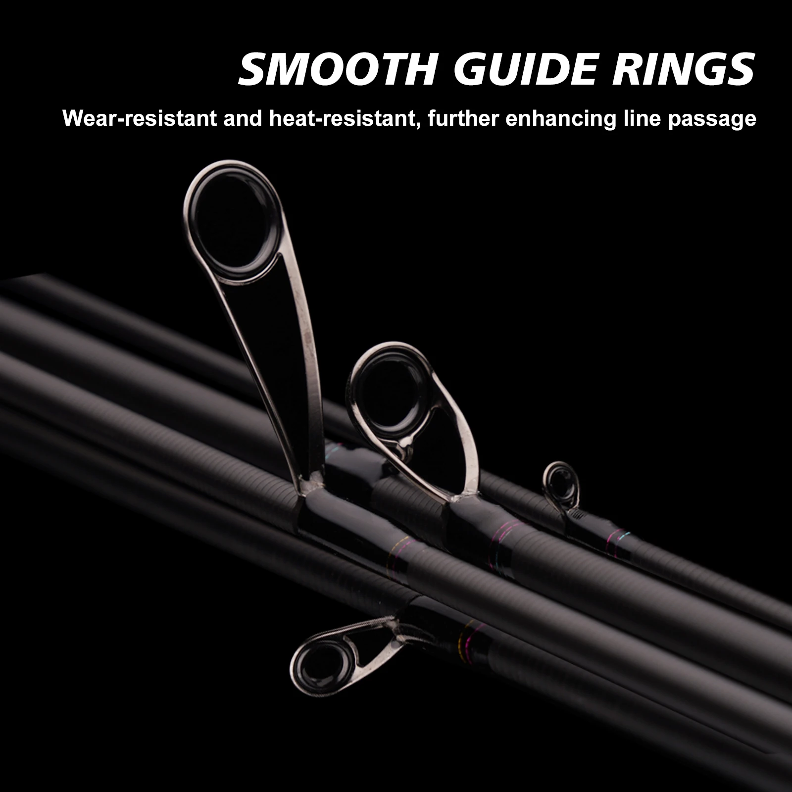 Caña de spinning ultraligera PURELURE SigamaII de carbono portátil - imagen 3