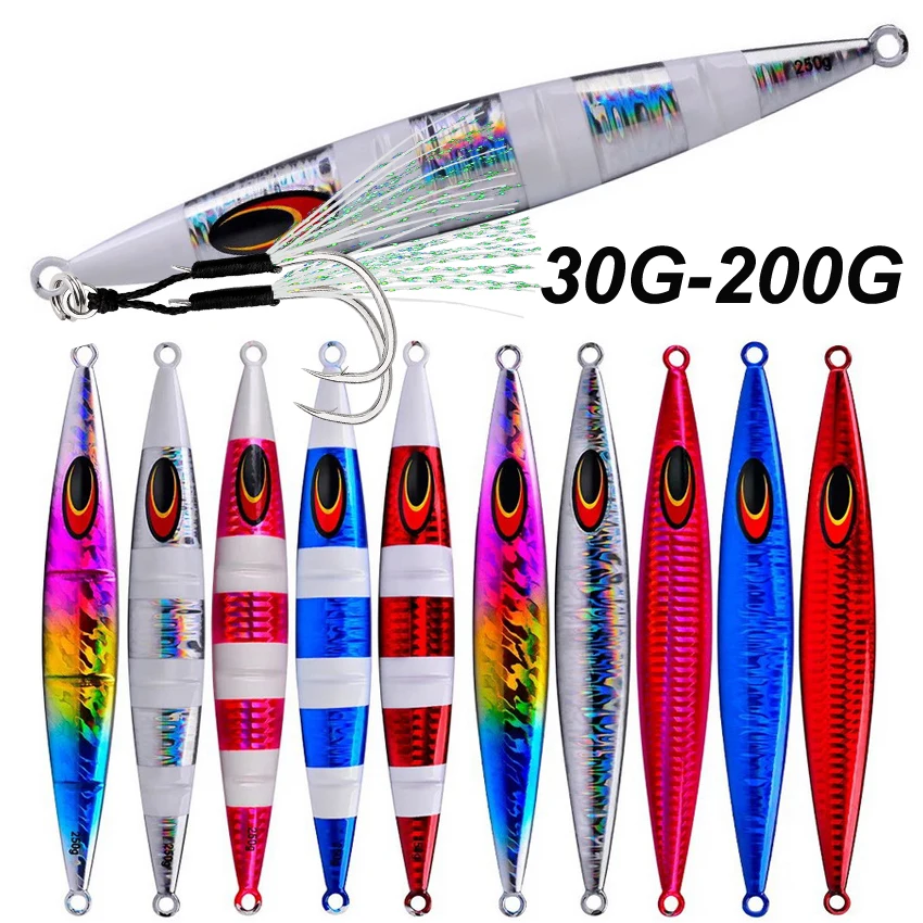 Wobbler Vertical Luminoso - Hundimiento lento para jigging