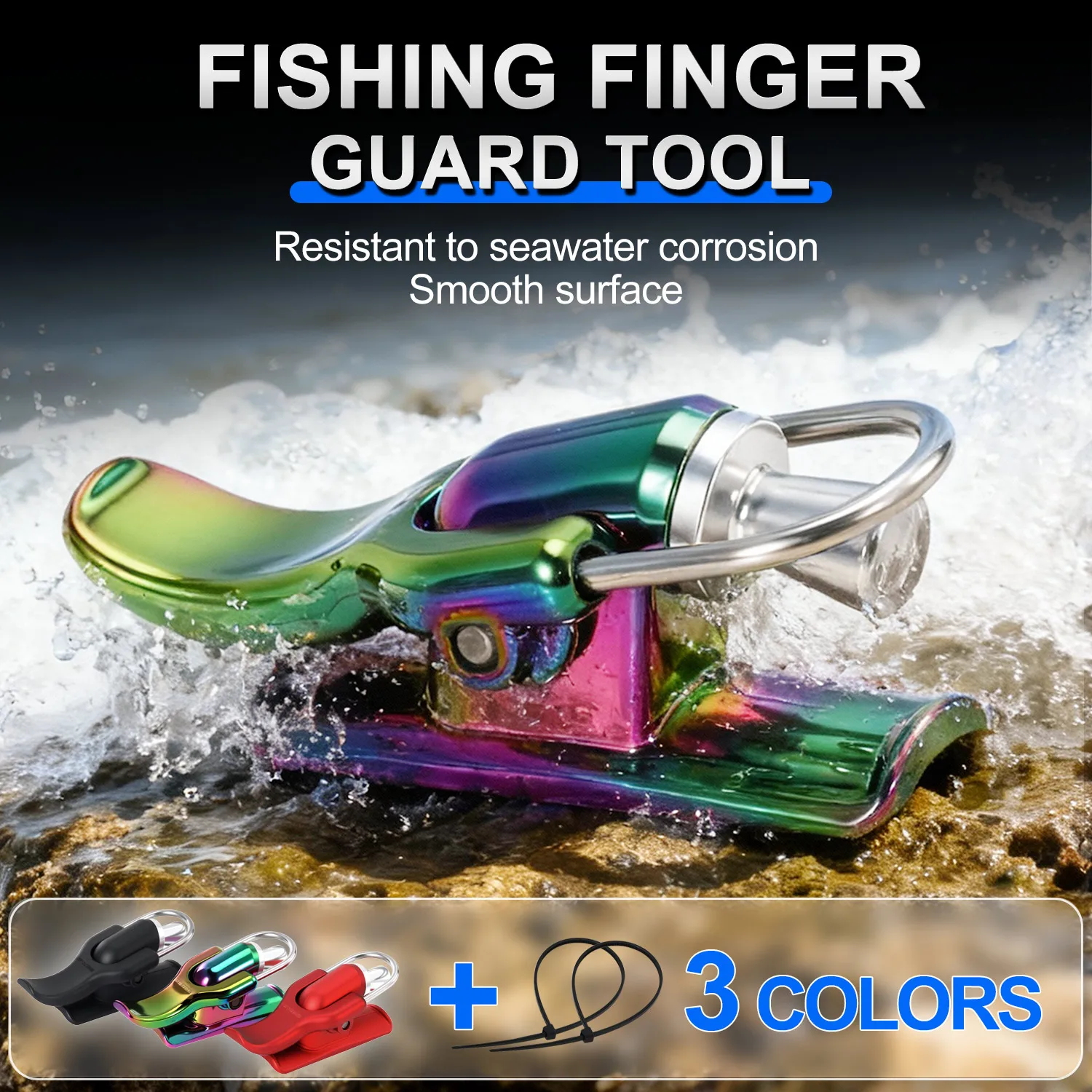 Protector de dedos para pesca Sougayilang en uso