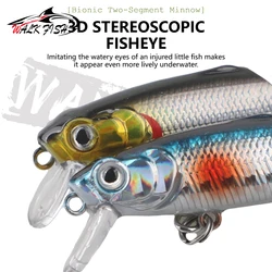 WALK FISH Minnow Wobbler articulado hundimiento para lucio y trucha