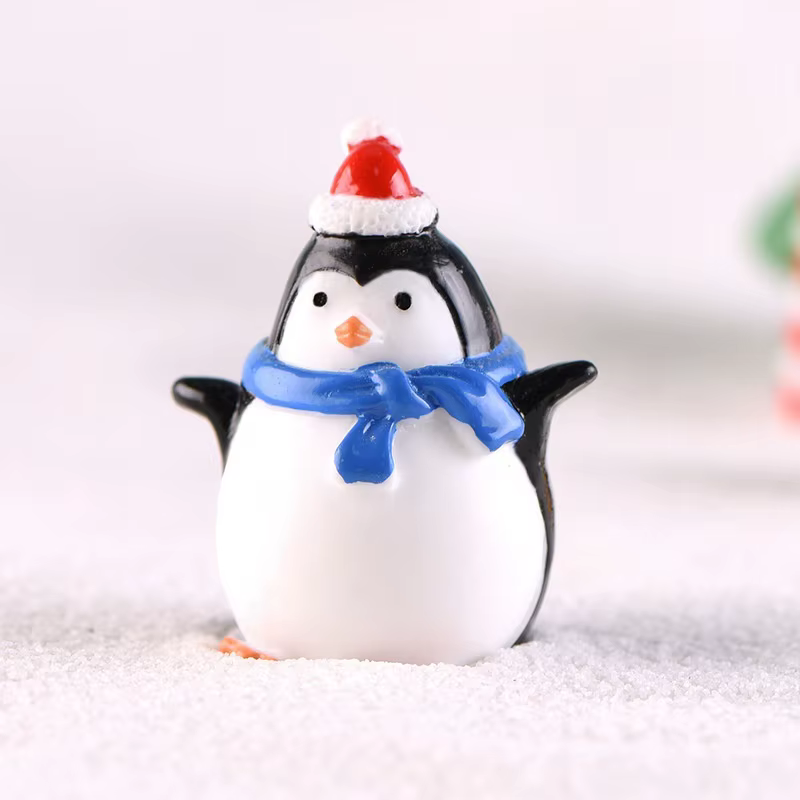 Pingüinos de resina para bonsái y jardín decoración náutica navideña - imagen 5