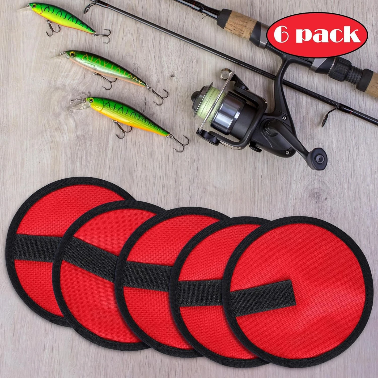 Protector de anzuelos para pesca DKSHETOY, 6 piezas de plástico ABS