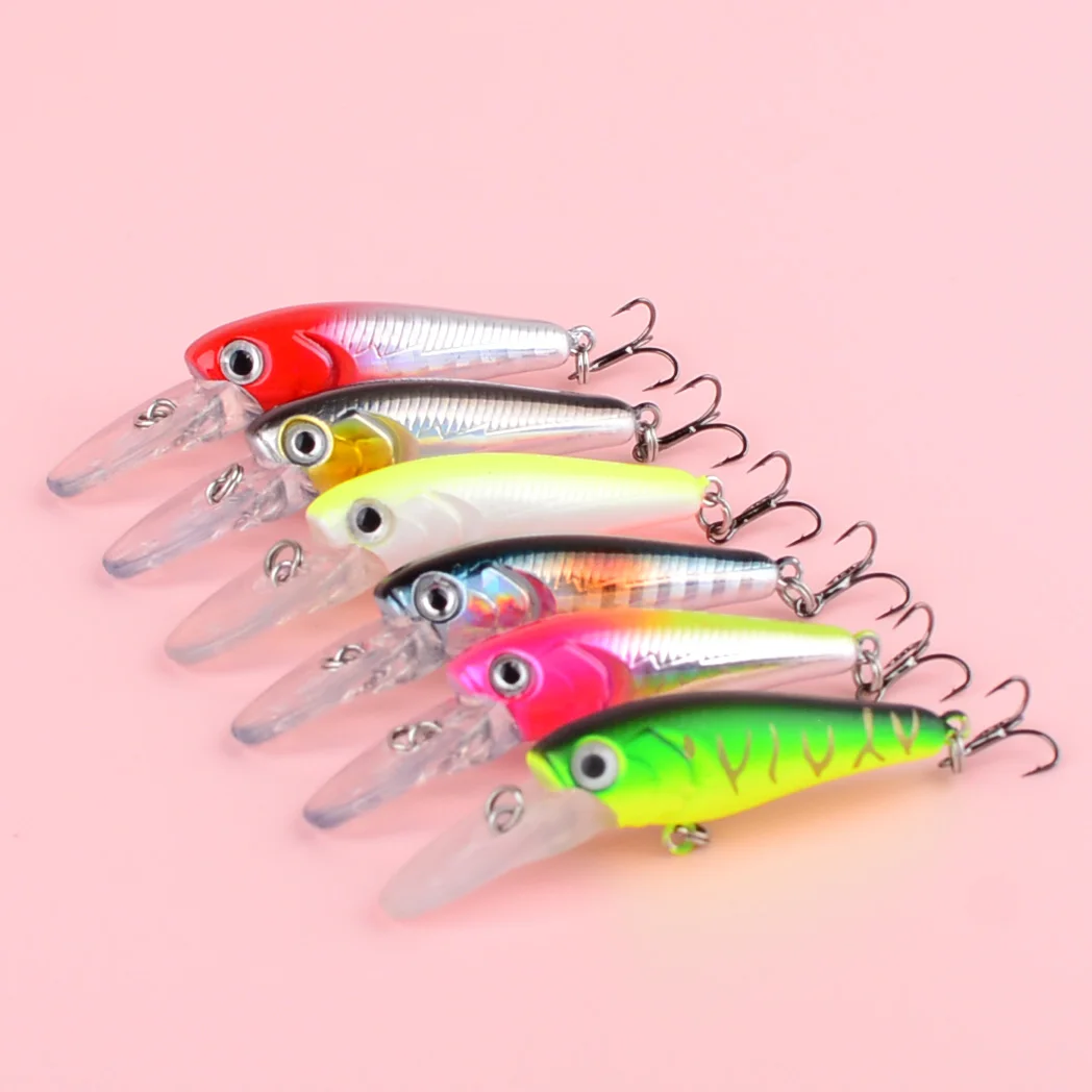 Señuelo Minnow Crank Wobbler jerkbait para lubina y lucio - imagen 2