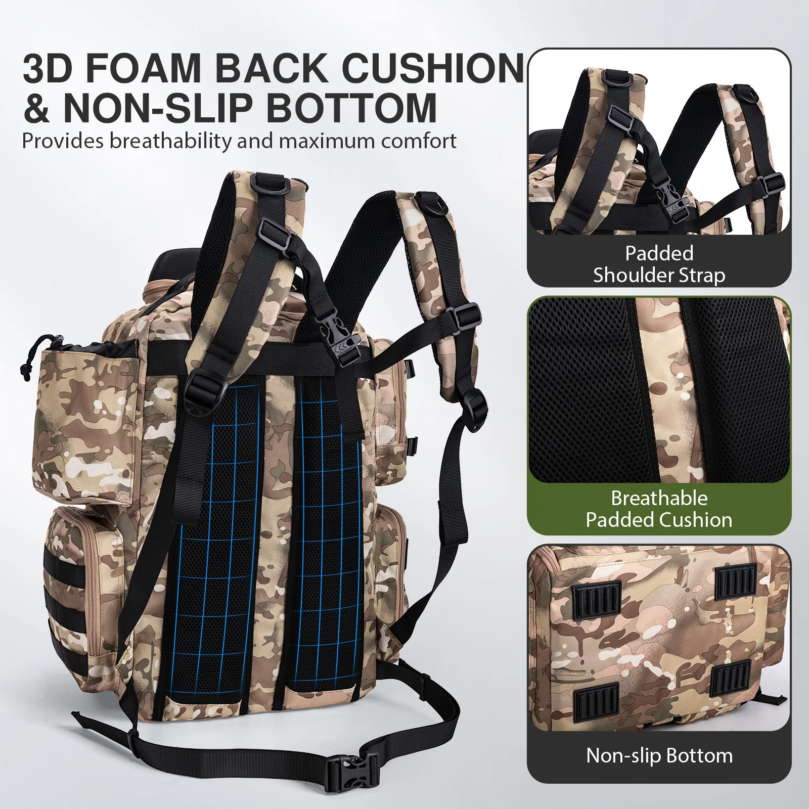 Mochila mojada y secándose