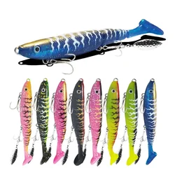 Swimbait articulado Barracuda con anzuelo triple y cola en T