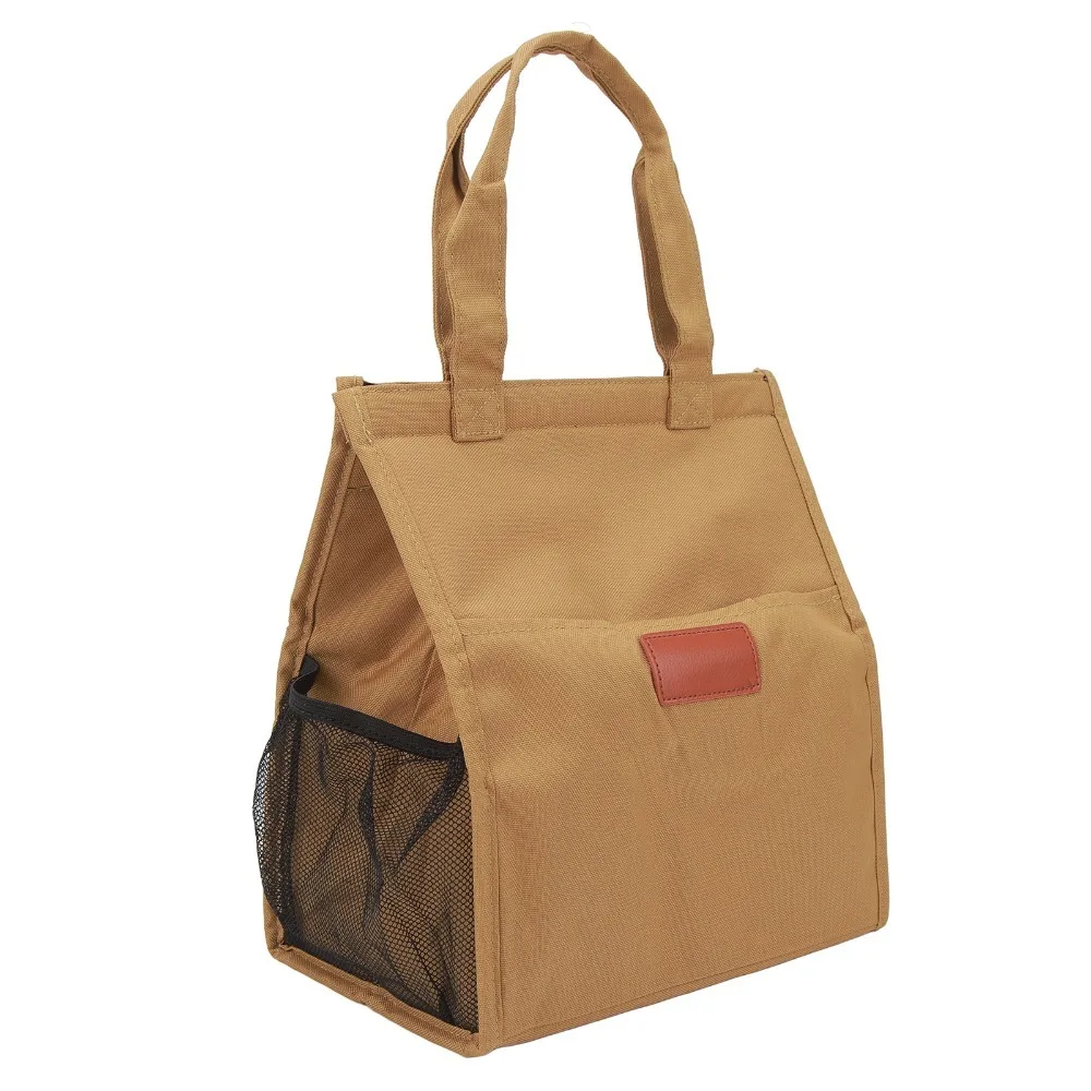 Bolsa térmica de almuerzo impermeable acolchada con bolsillos