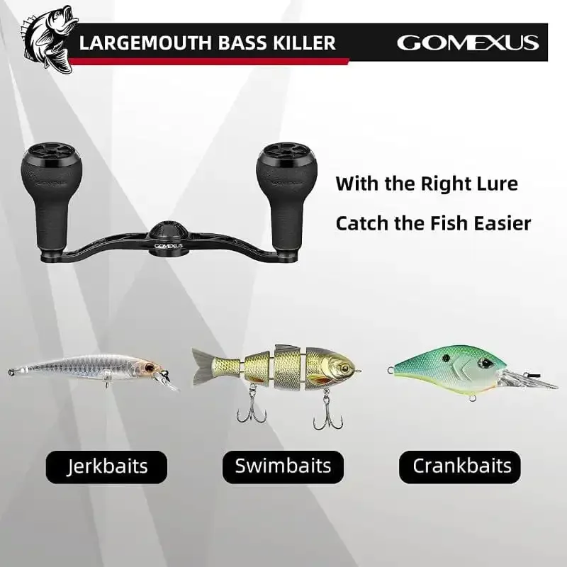 Gomexus Pomo de carrete de pesca en TPE - 27 mm para Baitcasting - imagen 2