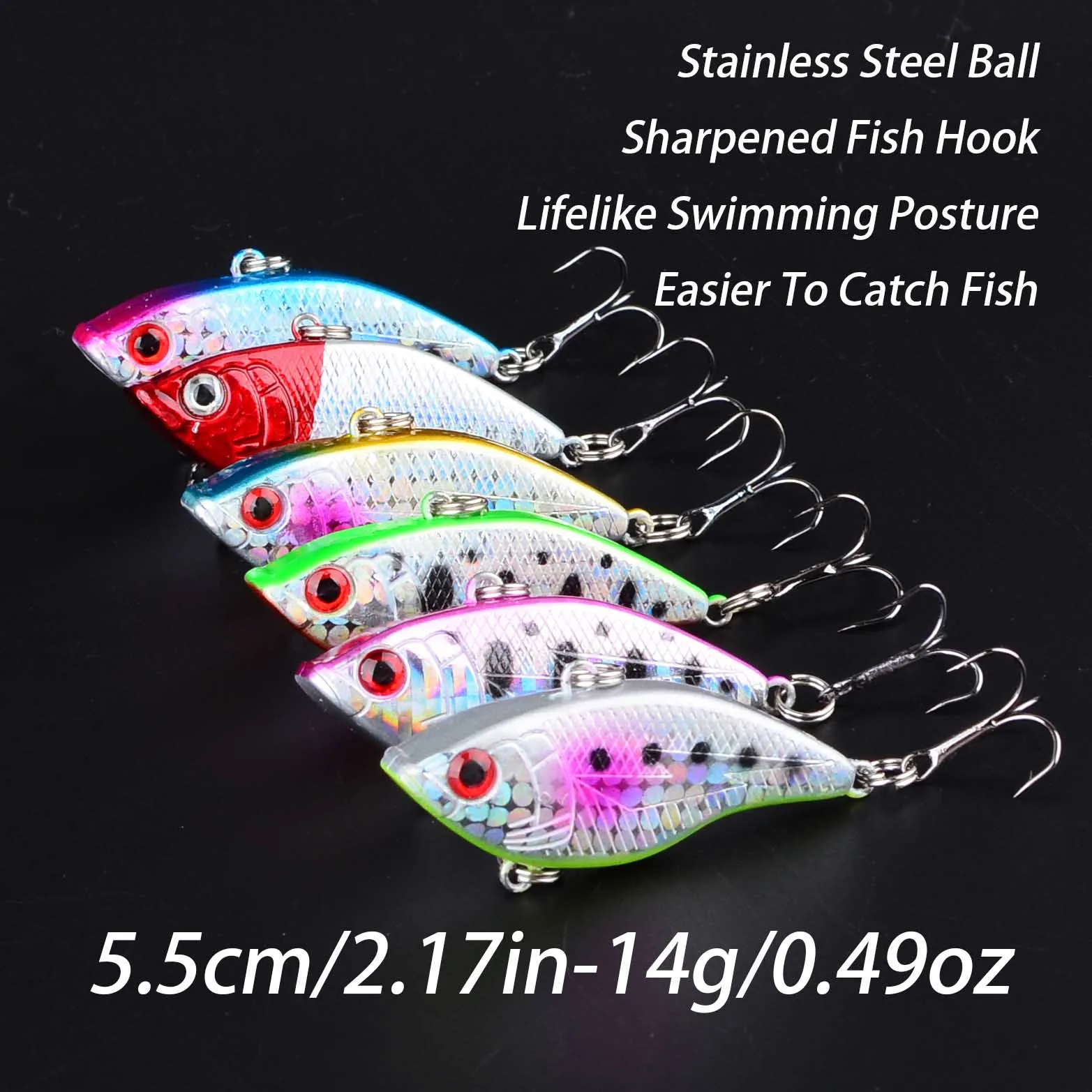 Señuelo hundible vibrante sin labio VIB para lucio y lubina - imagen 2