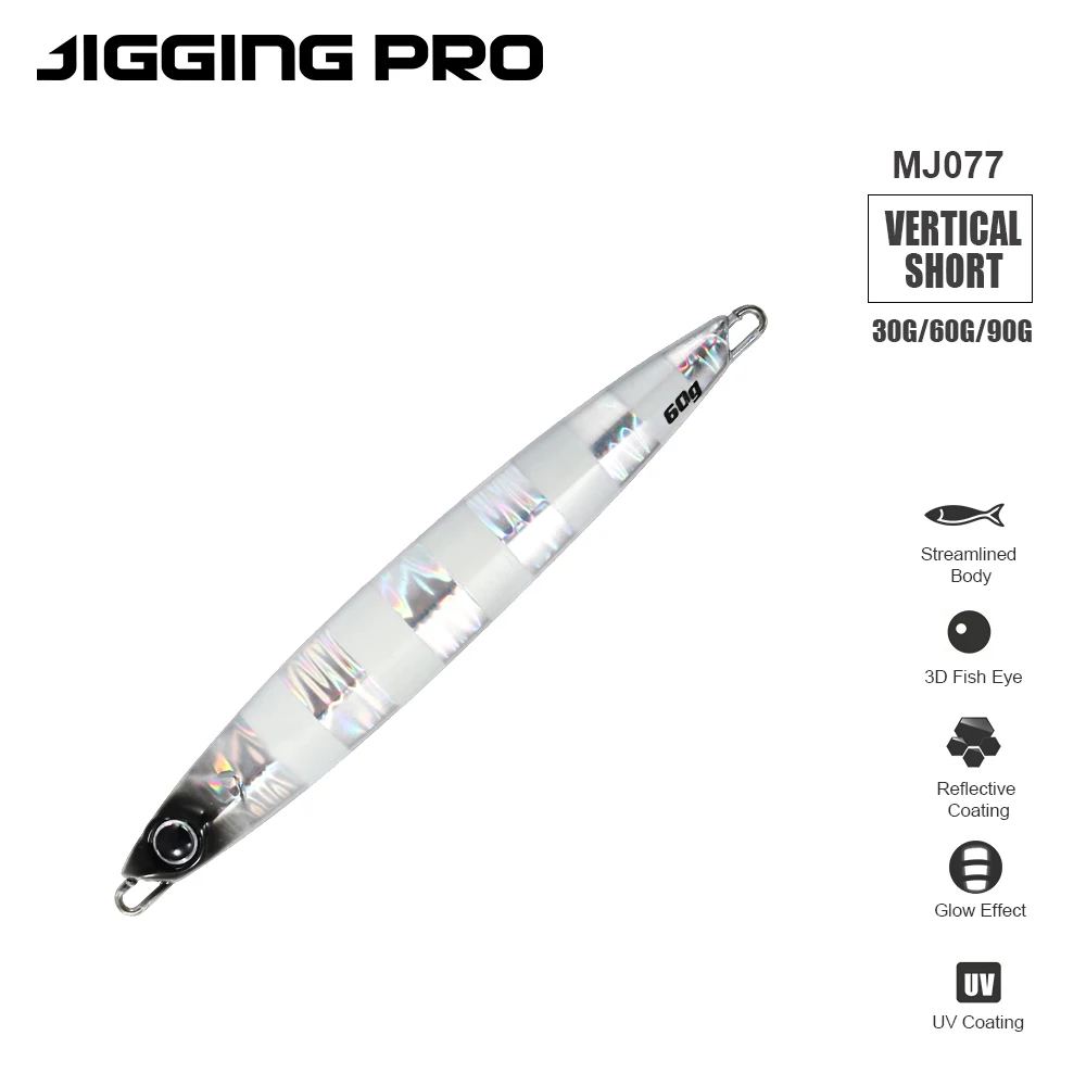 Señuelo jigging vertical metal UV de largo alcance para lubina - imagen 5
