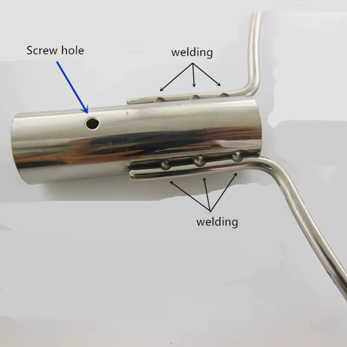 Red de Aterrizaje Cabezal Tuck Acero Inoxidable Anillo Sólido - imagen 3