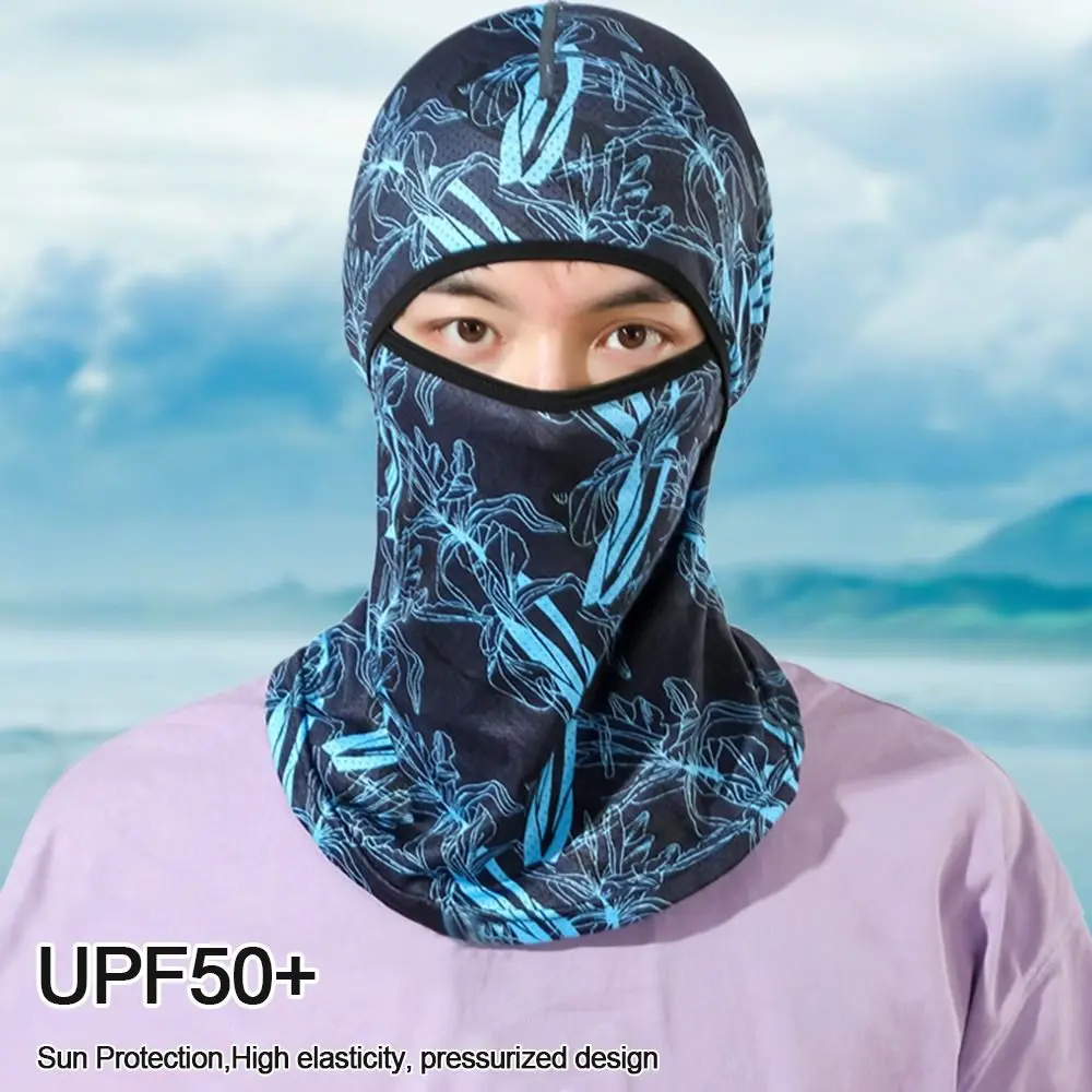 Pasamontañas pesca verano seda fría para ciclismo protección UV - imagen 2