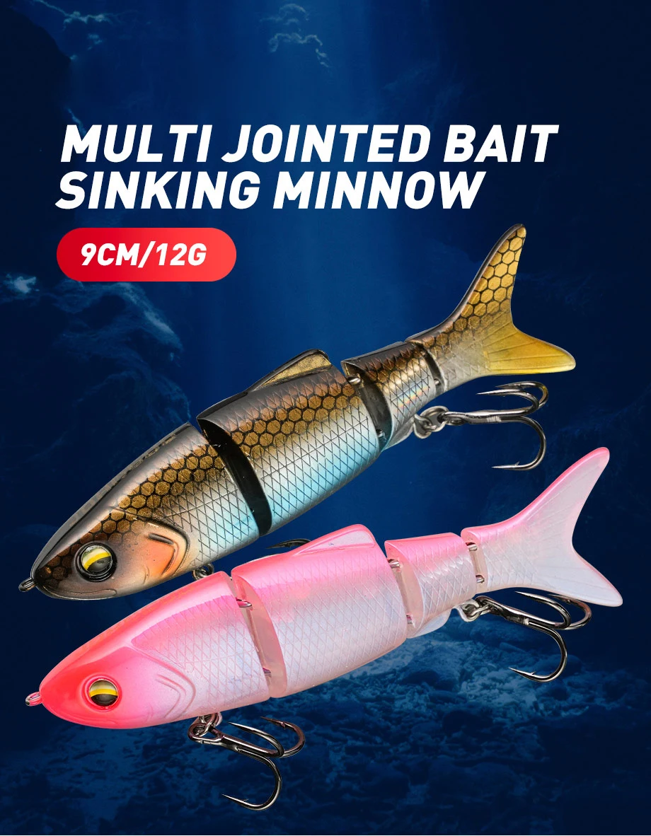 Señuelo Sinking Minnow en acción