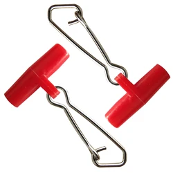 Anzuelo giratorio rojo resistente – Conector para mar