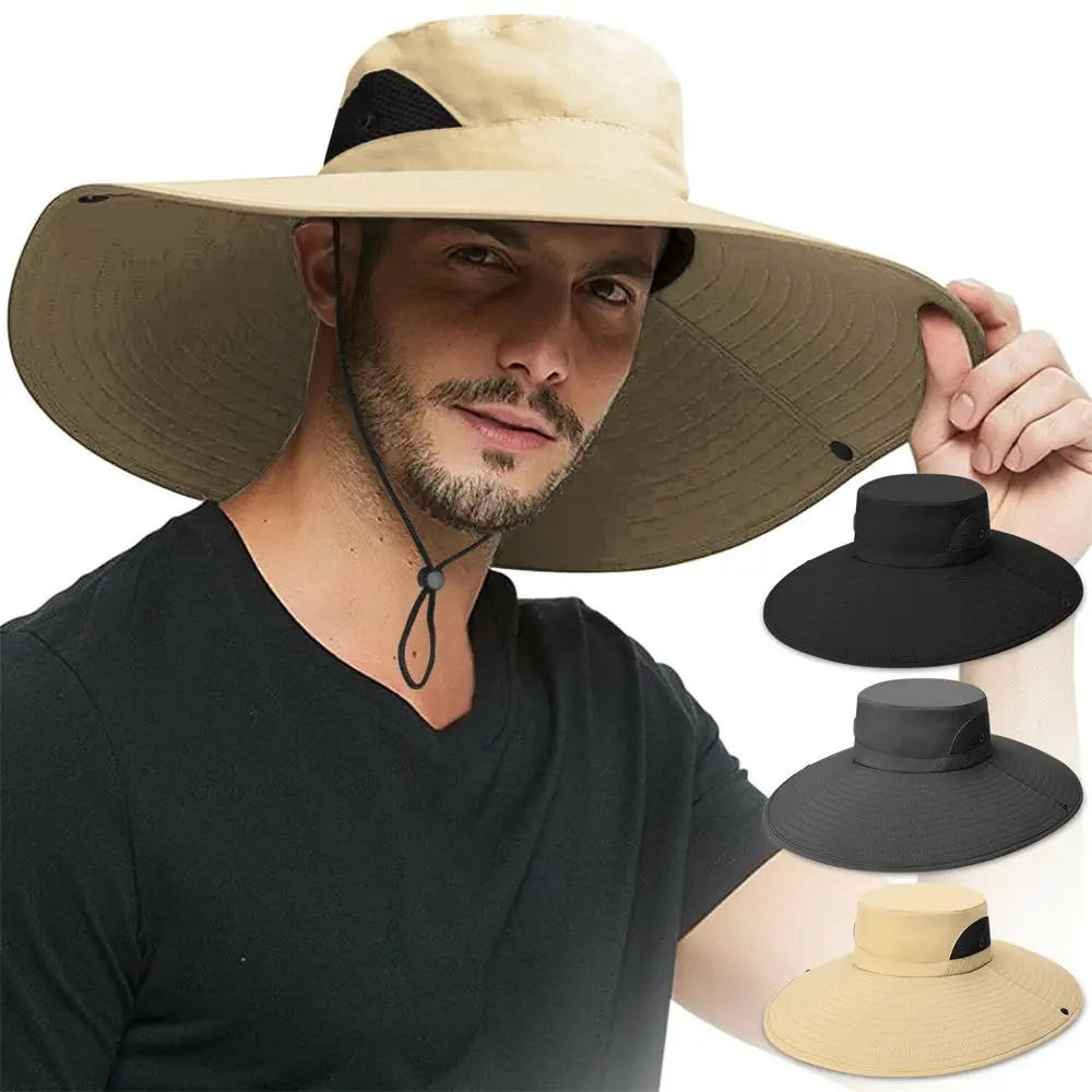 Sombrero Boonie antisolar hombre mujer – Visera ancha para pesca - imagen 2