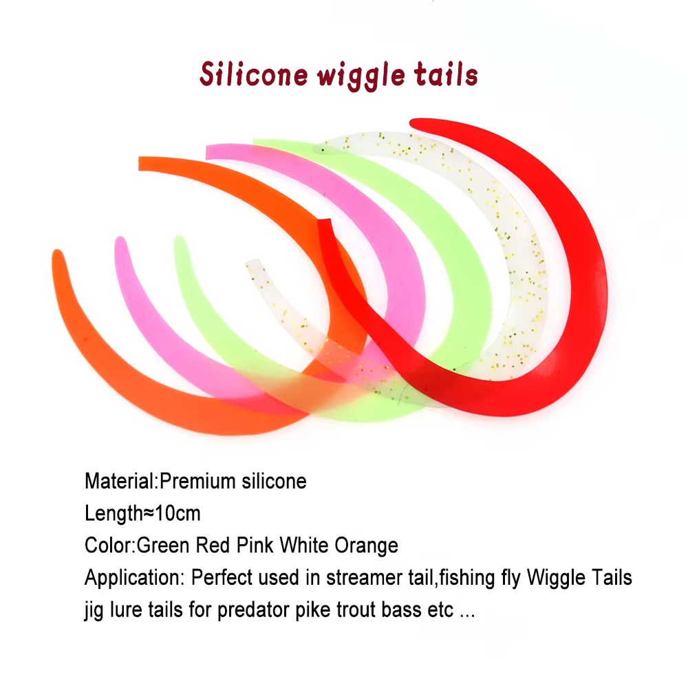 Lionriver Colas Wiggle – Señuelos de vinilo para lucio y trucha - imagen 2