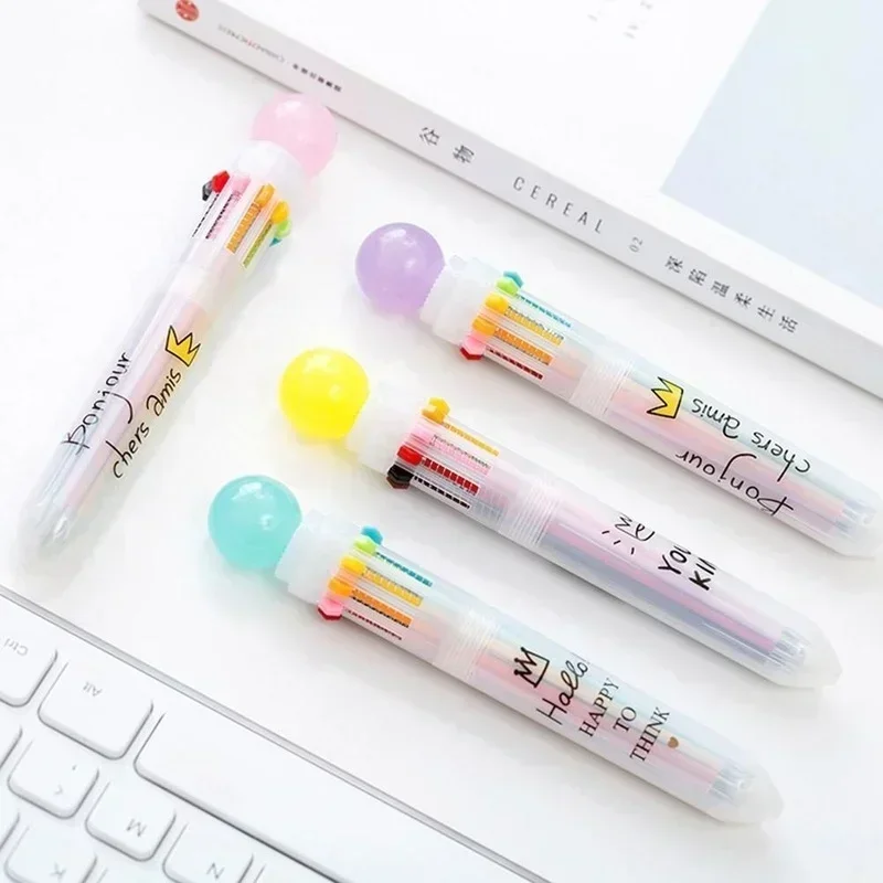 Bolígrafo de lujo Kawaii para niños con tinta brillante y suave