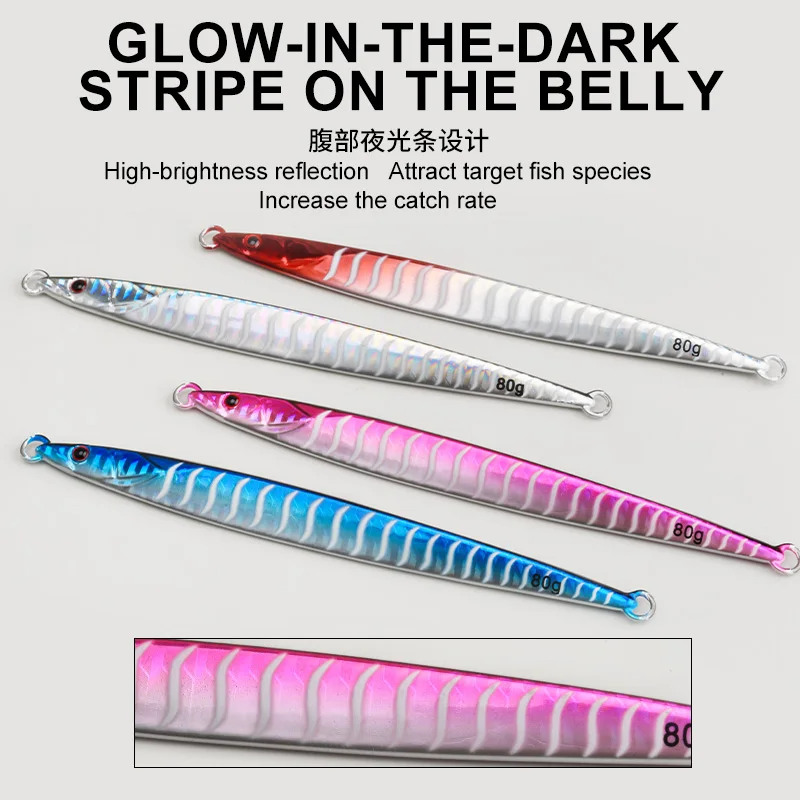 Jig metálico Obsession J162 con hundimiento rápido y glow UV - imagen 4