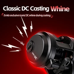 Carrete de Pescar FISHINGFANS DC-ROUND Ultraligero para Agua Salada