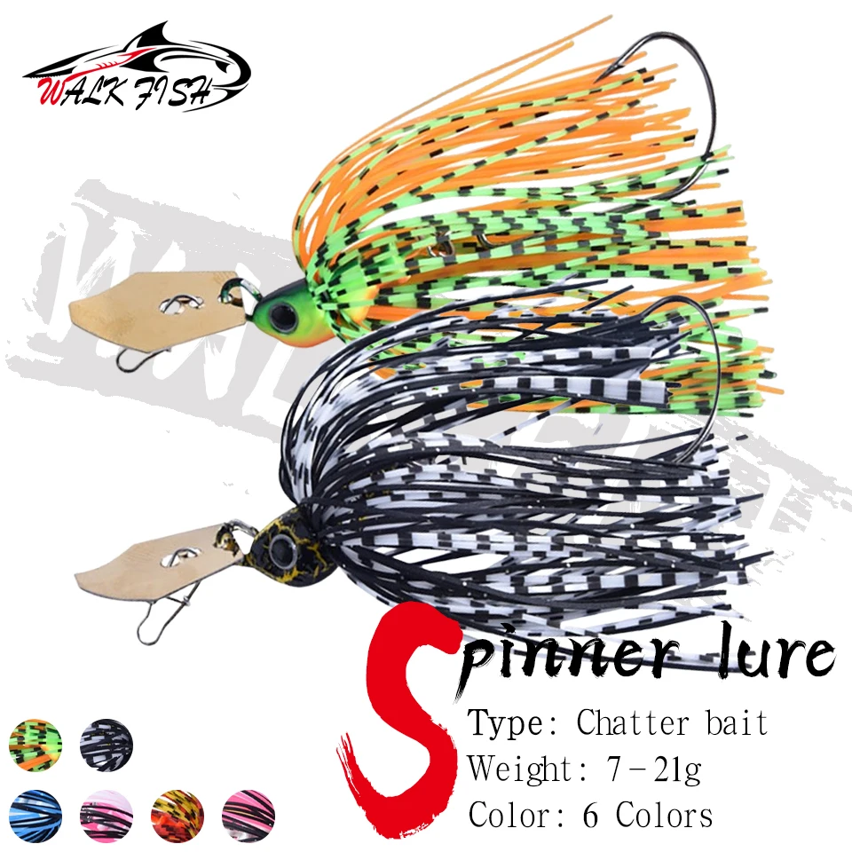 WALK FISH Buzzbait con falda de goma para lucio y bass - imagen 3