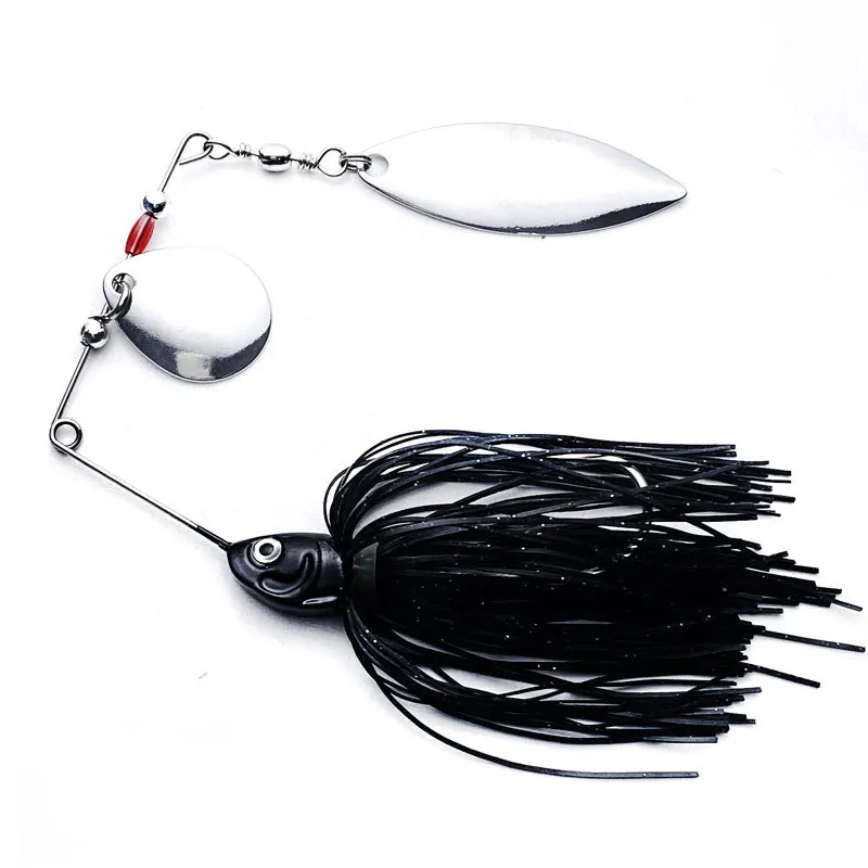 Spinnerbait Metal Lucio – Skirt silicona anzuelo afilado