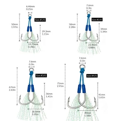 Anzuelo Treble Hook de Acero al Carbono – 3 púas para señuelos de mar