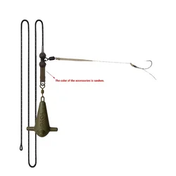 Línea Leadcore pre-atada anti-enredos Dumpy plomo para carpas