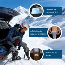 Protectores de esquí flexibles con gel lavable y absorción de impactos
