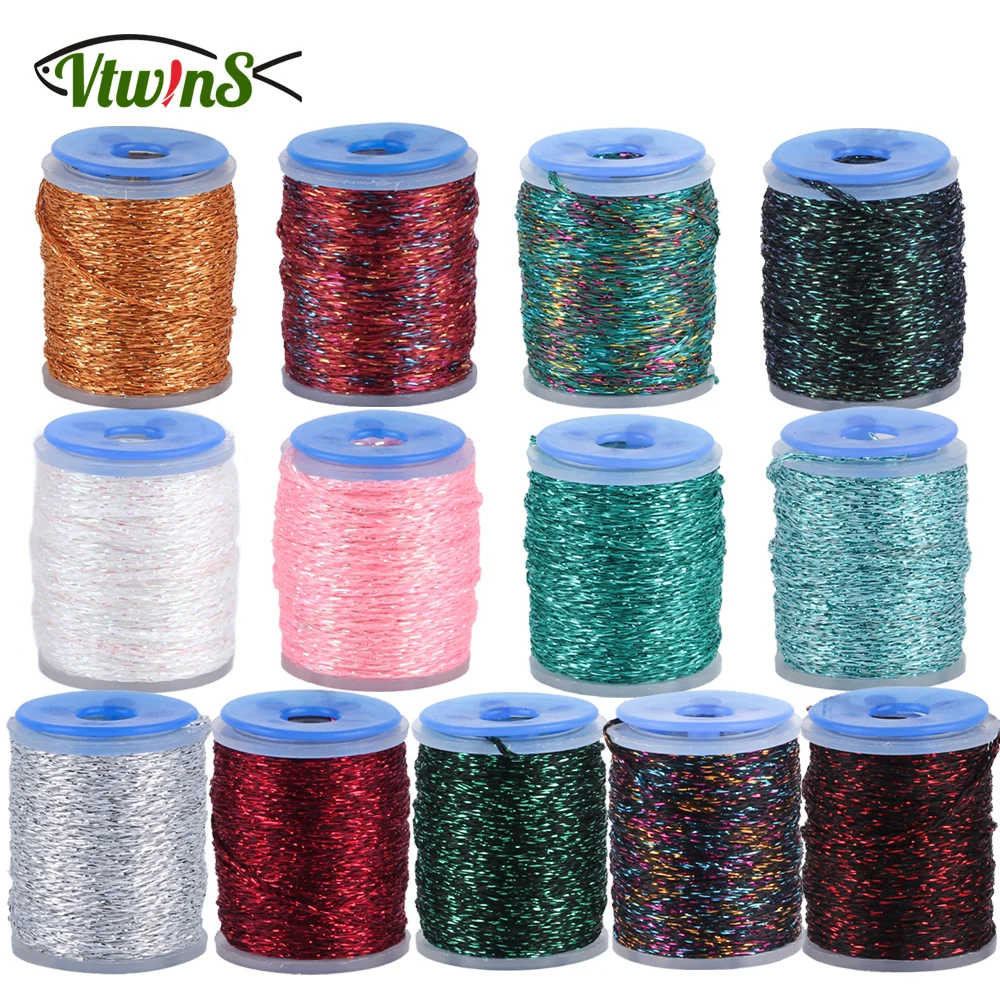 Vtwins Moscas trucheras con flash holográfico, tubo Mylar - imagen 5