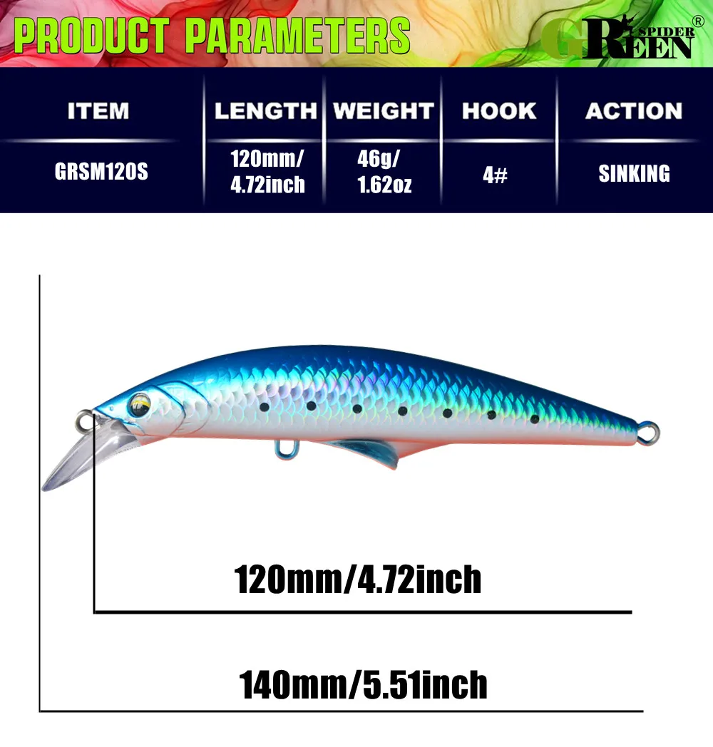 Vista lateral del swimbait