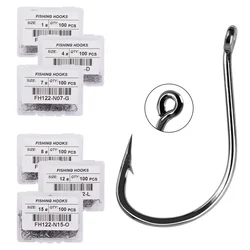 Anzuelos Circular Offset Acero al Carbono – Pesca de Carpa