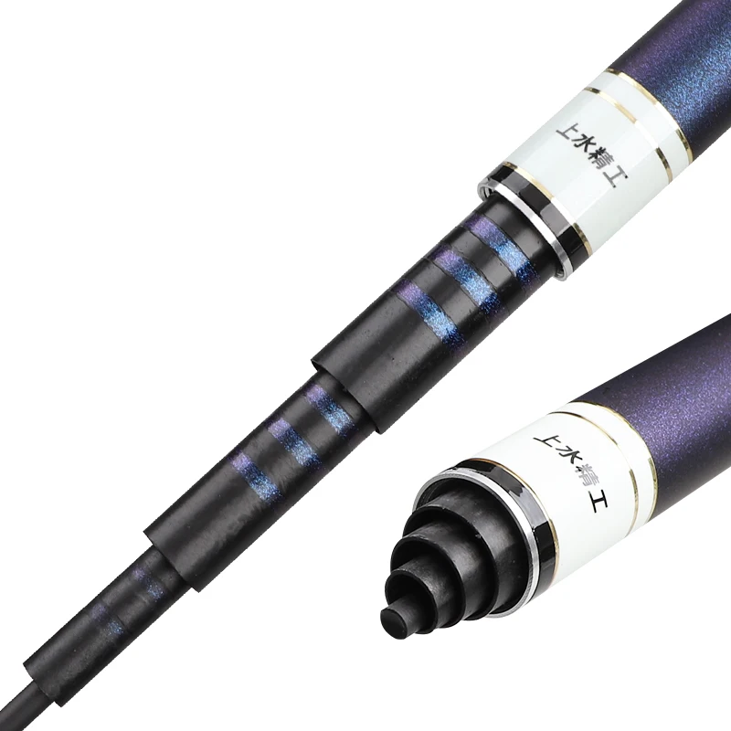 Caña ultraligera FISHINGFANS de fibra de carbono para agua dulce