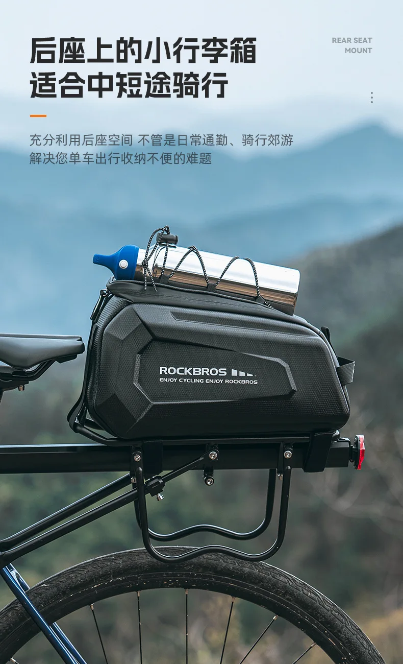 Compartimentos interiores de la bolsa trasera ROCKBROS