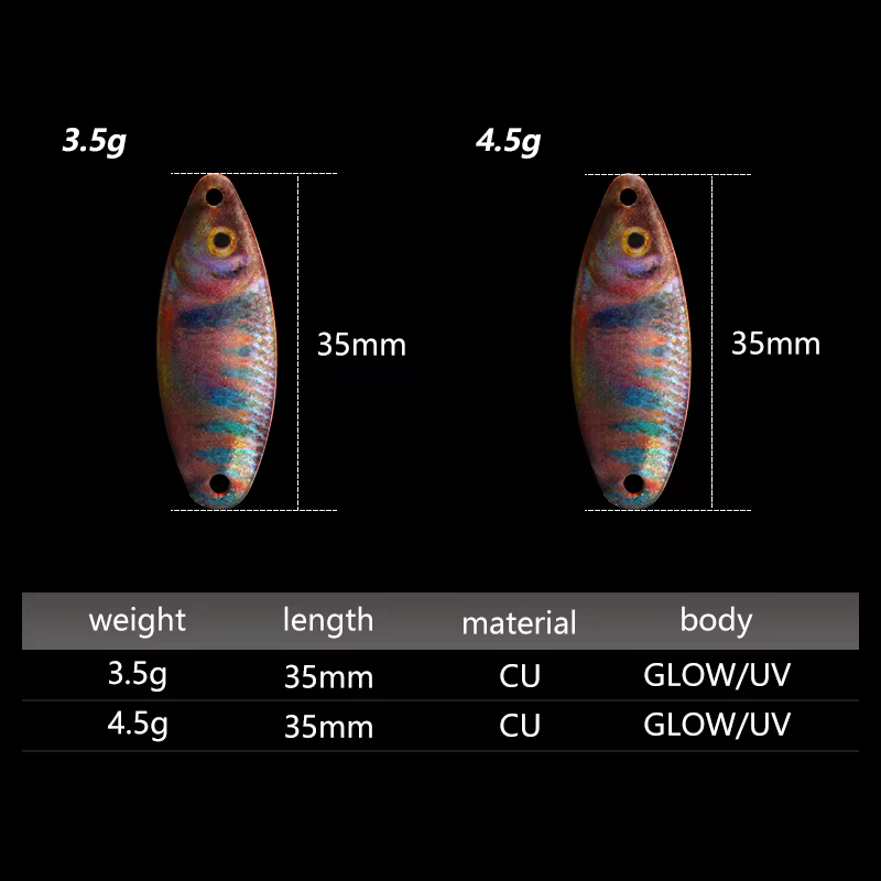 Spinnerbait LETOYO luminosa – Señuelo para trucha - imagen 4