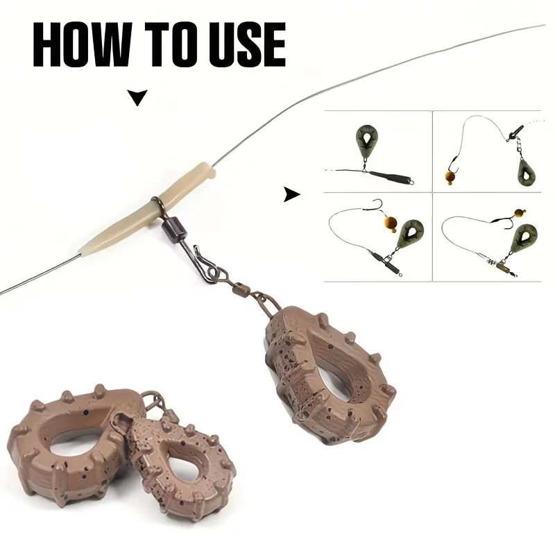 Plomos Method Feeder huecos antivuelco para carpa en línea - imagen 4