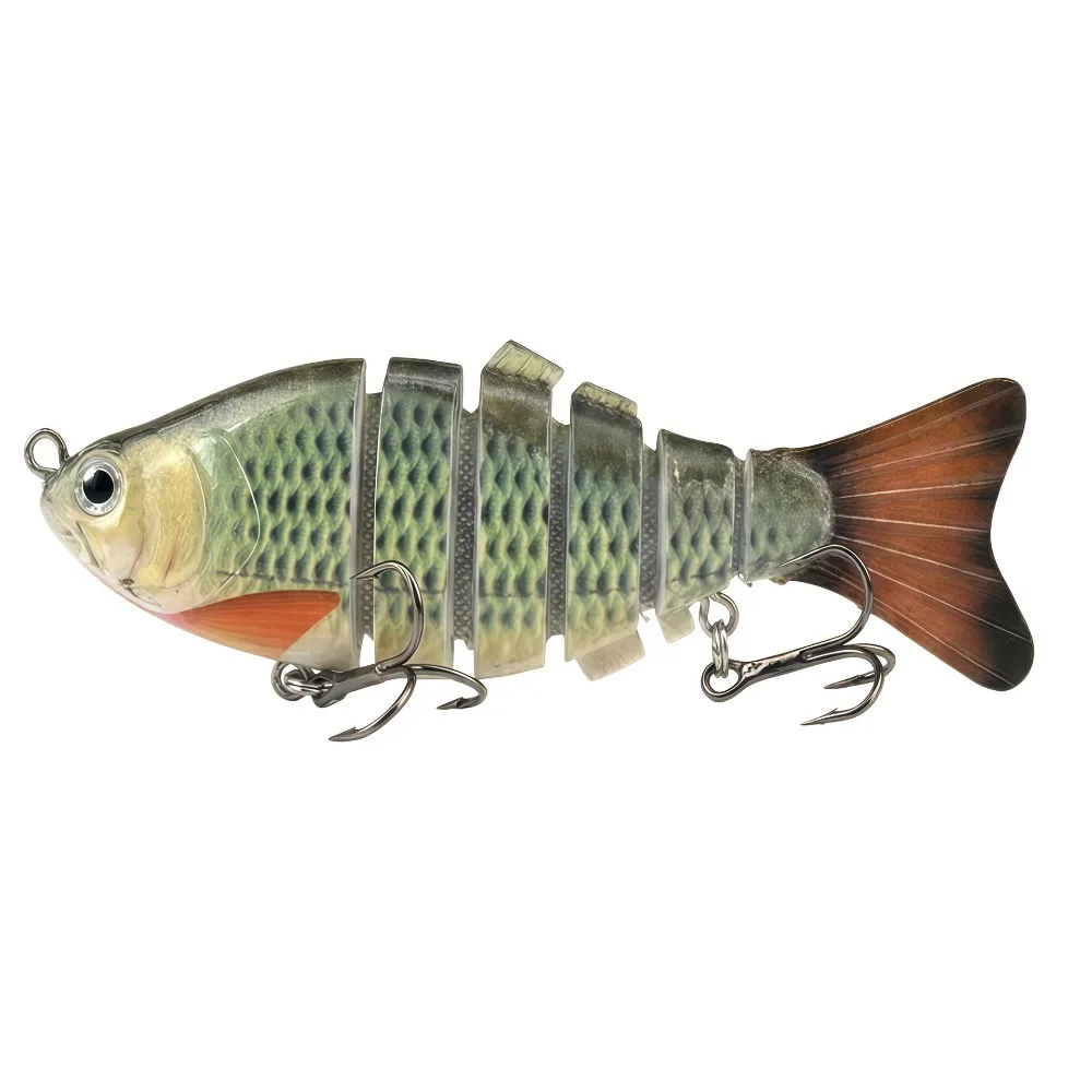 Señuelo flexible hundimiento biónico articulado para pesca